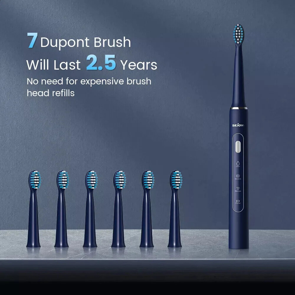 SEJOY Electric Teeth Cleaner Kit Dental Oral Irrigator Portable Dental Water Flosser 5 Modes Mouth Washing Machine 250520