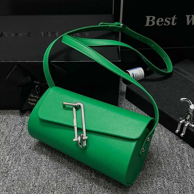 Green Orange Bag For Women Fashion Shoulder Bag Solid Pu Leather Handbag Designer Saddle Crossbody Bag Small Handbag BrandW250521