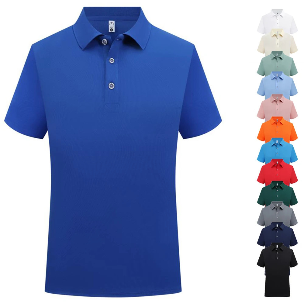 Sublimation Blank Polo Shirts Men Summer Short Sleeve Collar T Shirt Wholesale Casual Polo Tshirt For Men Camisas Para Hombres 250517