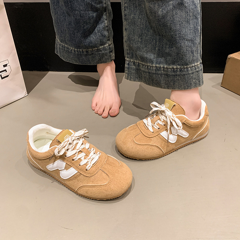 2025 Summer New Arrival Fashion Womens Skate Shoes Soft Sole Comfortable Versatile Casual Shoes Hot Selling Sneakers Size 35-40 Beige Yellow Brown
