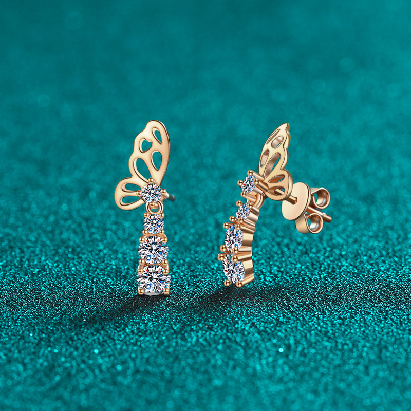 These keywords are highly relevant for users looking for luxury earrings, silver jewelry, or butterfly-themed designs, and will help them easily find 