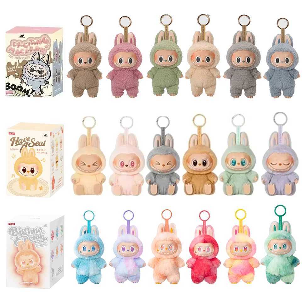 Labubu Monster V3 2 1 Collection Series Blind Box New Vinyl Toy Animated Character Face Doll Mystery Surprise Keychain Kids GiftT250521