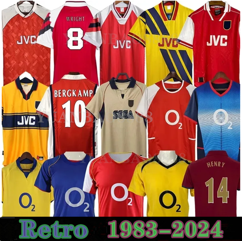 25 26 Aarsenal retro soccer jerseys arsenalfootball kit HIGHBURY PIRES REYES 2004 02 03 05 06 92 93 94 95 96 98 99 BERGKAMP ADAMS Persie Galla V. PERSIE 88 89 90 Vintage