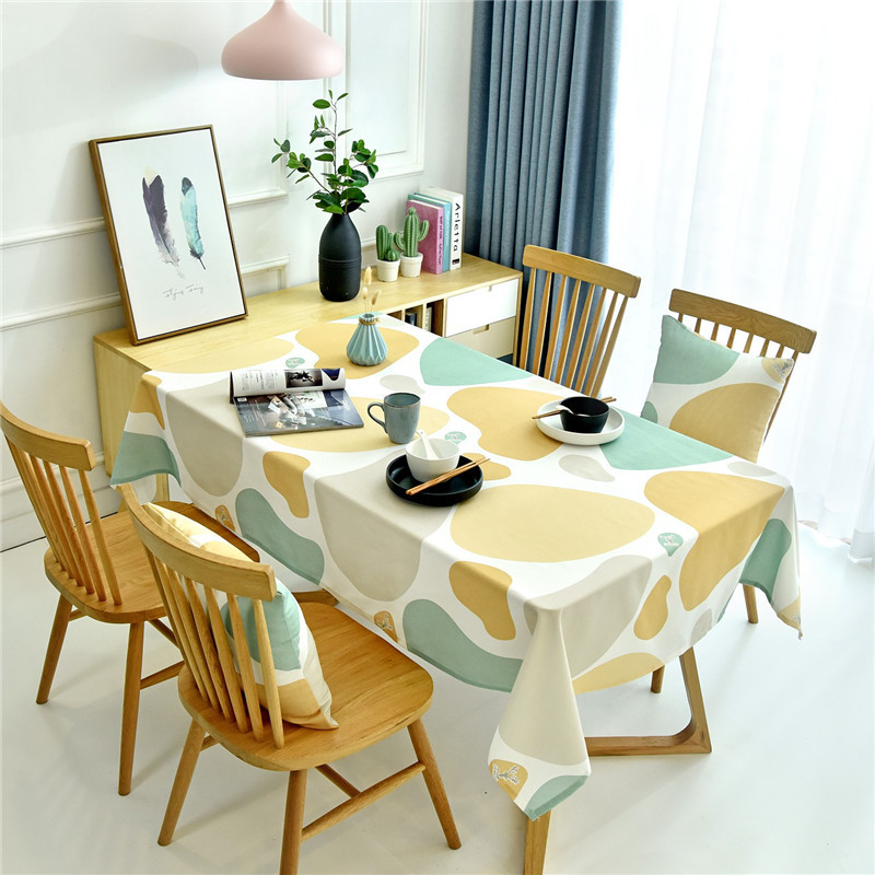 A684 TPU tablecloth Nordic ins style oil-proof and waterproof table cloth washable rectangular small fresh coffee table round table cloth