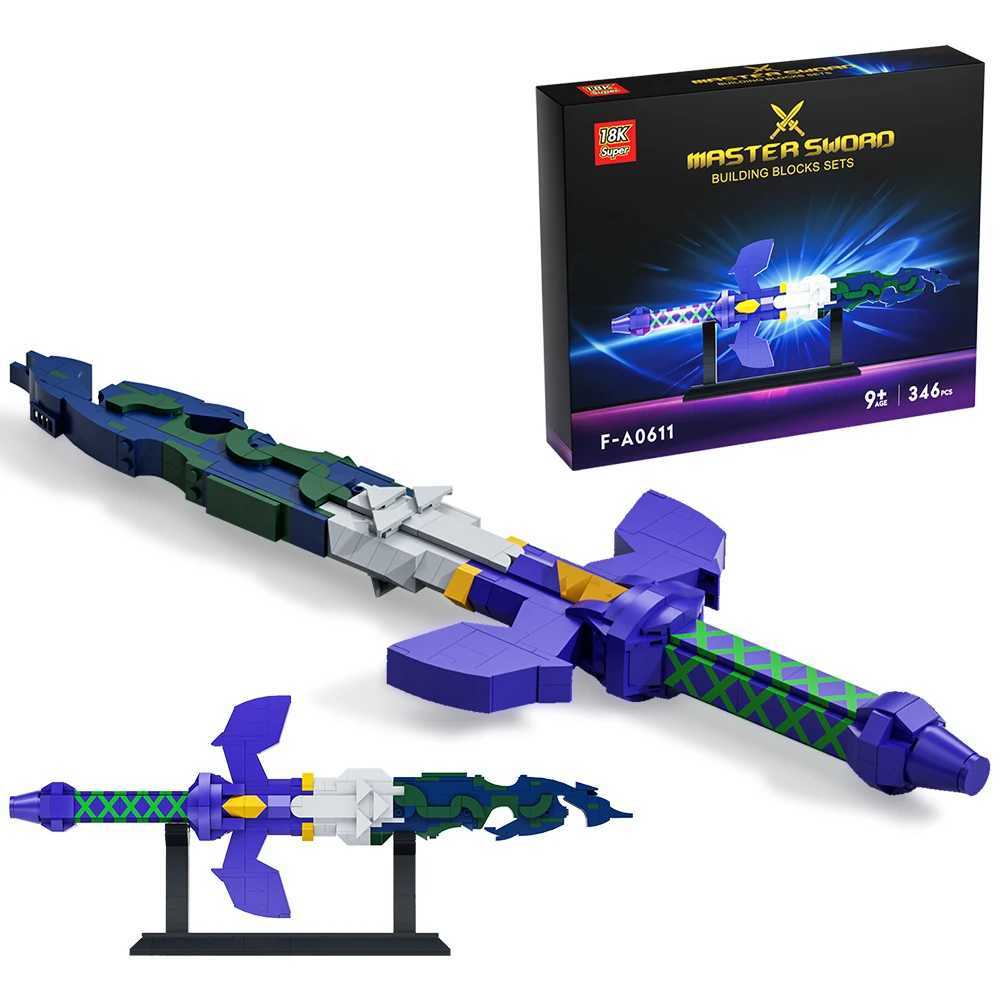 Free shipping Moc Breath Of Wild The Master Broken Sword Building Blocks Set For Game Zeldaed Hyrule Castle BOTW Arms Model Toy Kids Gift