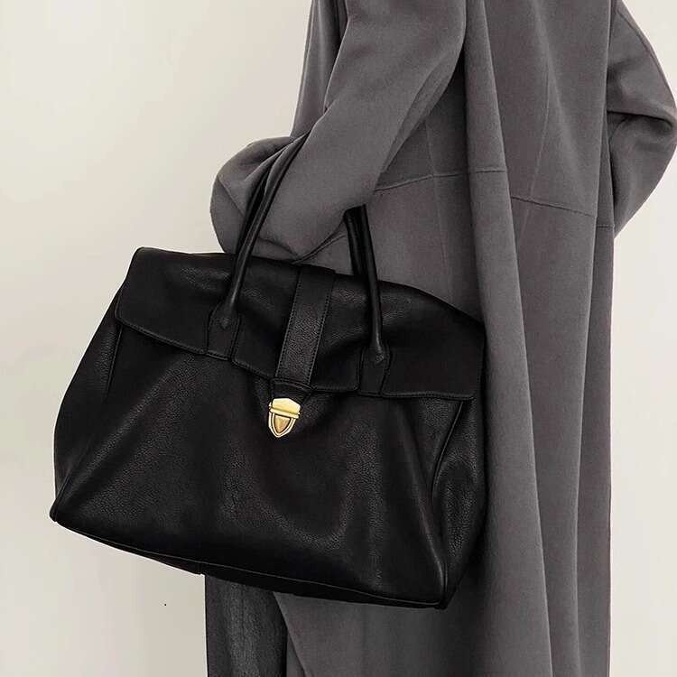 Tote Bag Tote Bag Qiu Zhen Handbag Original Vegetable Tanned Top Layer Cowhide Hand Held Briefcase Women S Genuine Leather Large Capacity Commuting Ba