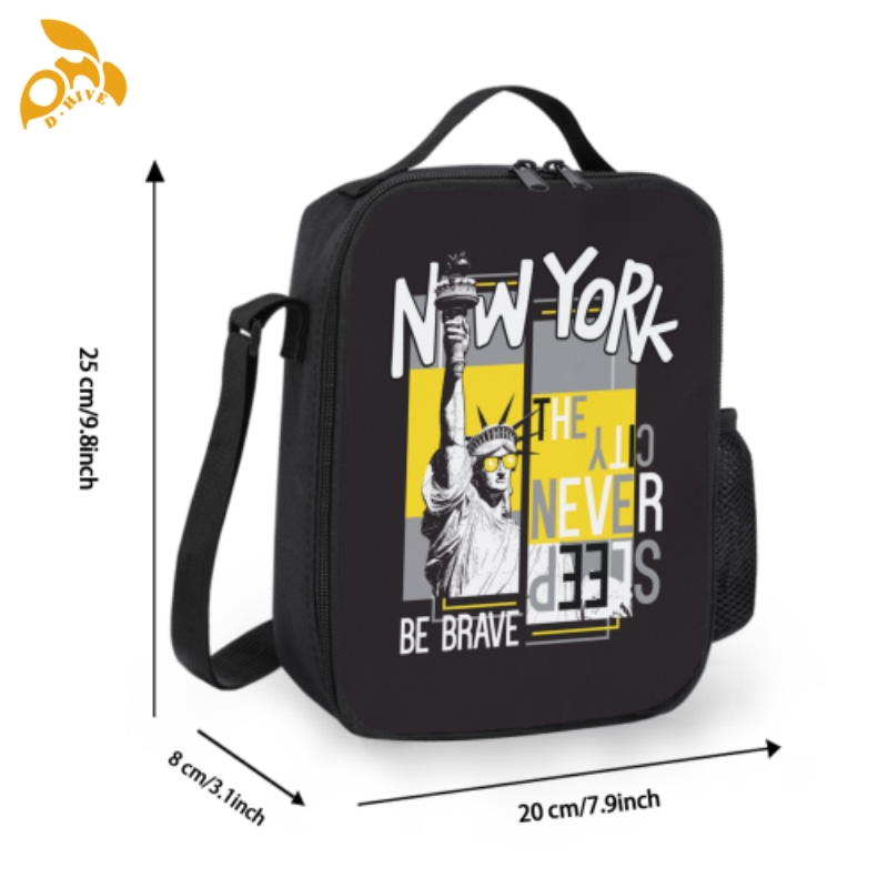 Free delivery. Top designers customize round, beige and black semi-long, lightweight, simple and square portable insulated meal bags