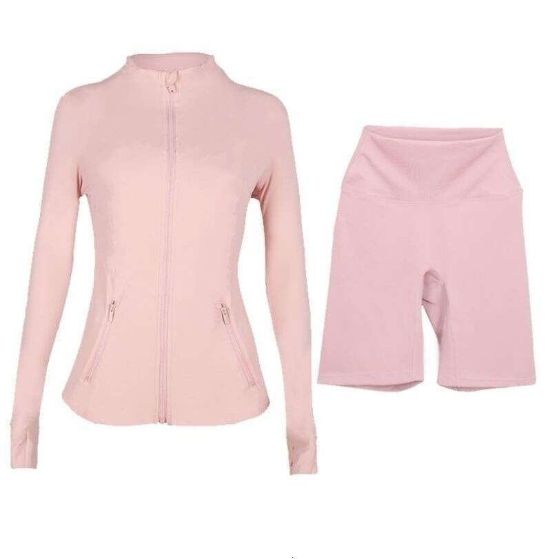 Workout set Women Yoga Sets jackets shorts leggings skirt Push Fiess sets High Waist Sports Designer Jackets Zip Up Coat Elastic Sportswear Outfits Pa