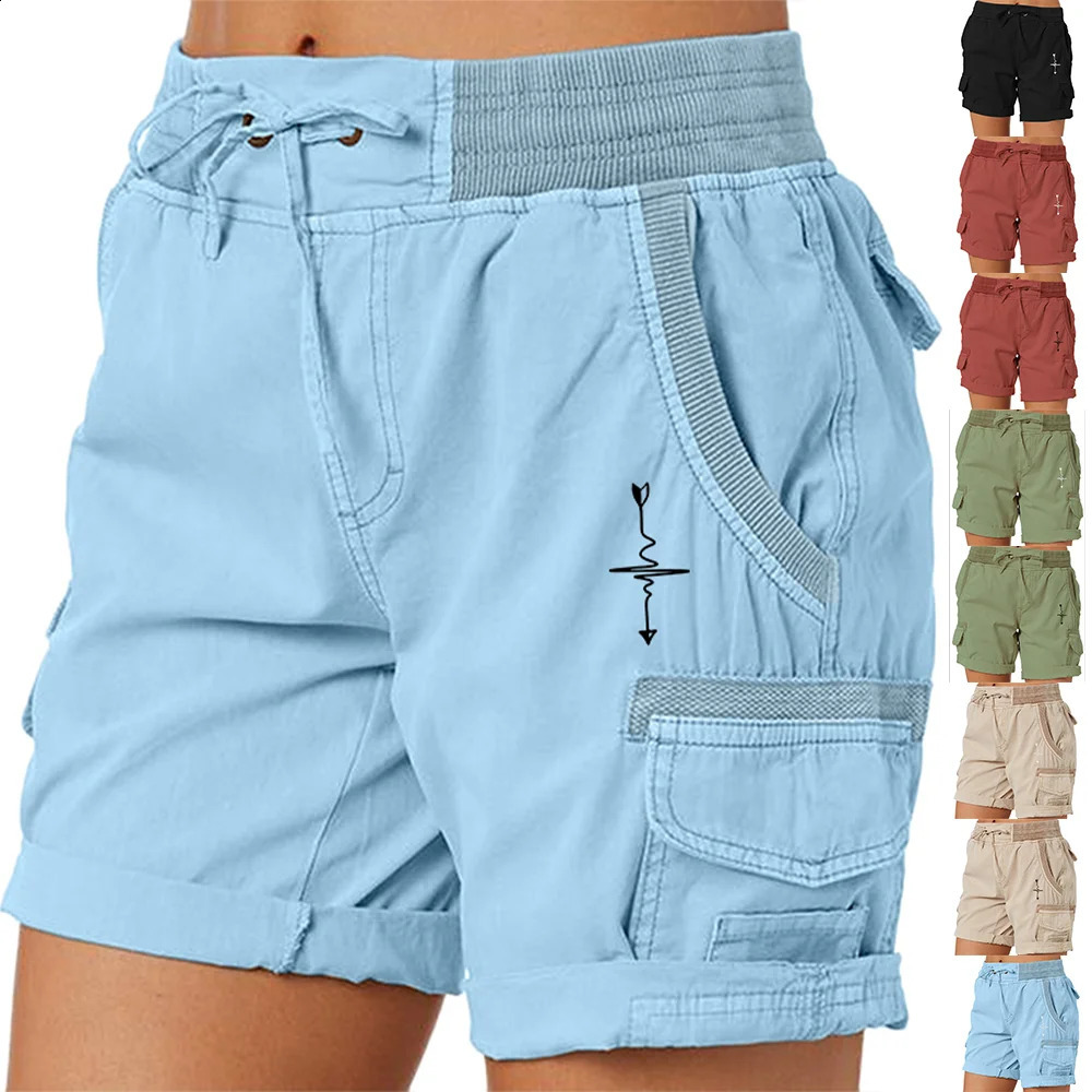 Skorts For Women Arrows Print Cargo Shorts Short Woman Womens Summer Pants Lady Sports Shorts Womens Sumer Clothes Clothing250514Bj