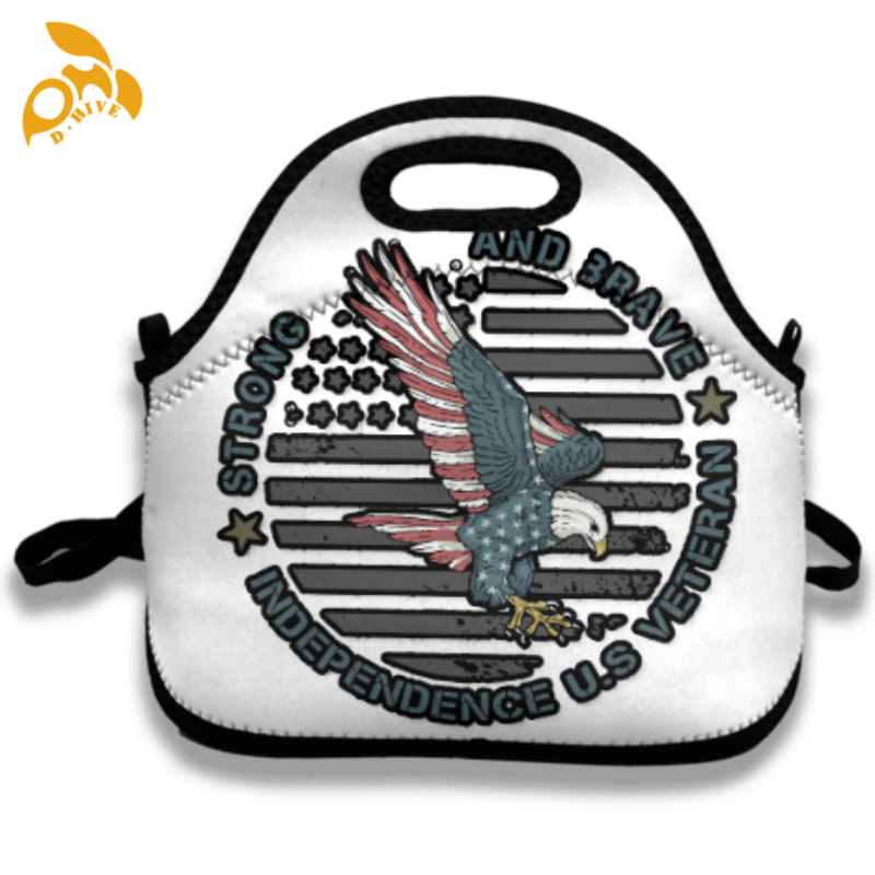 Free delivery.top fashion designers customize round, beige and black half-length, lightweight and simple children's meal bags