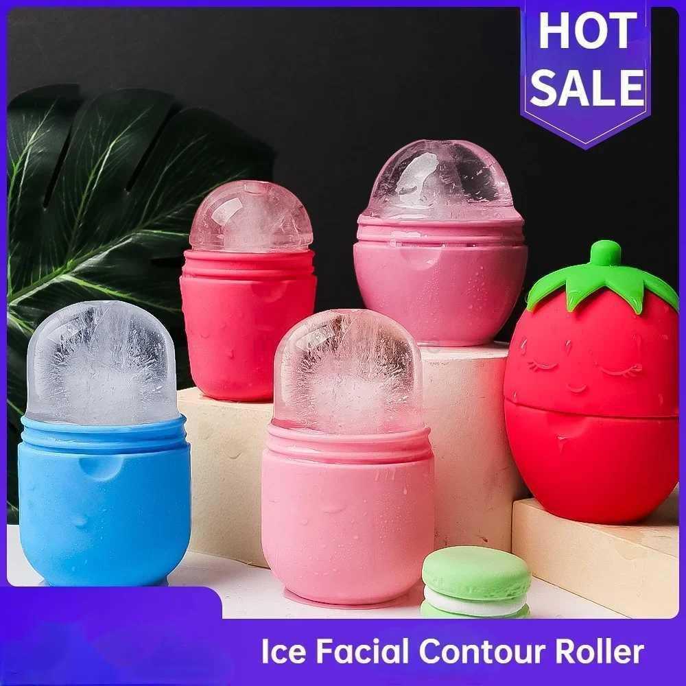 Beauty Tool Facial Roller Ice Cube Massage Face Contour Silicone Skin Care Lattice Cartoon Pore Shrinking Massager Portable Mold M250521
