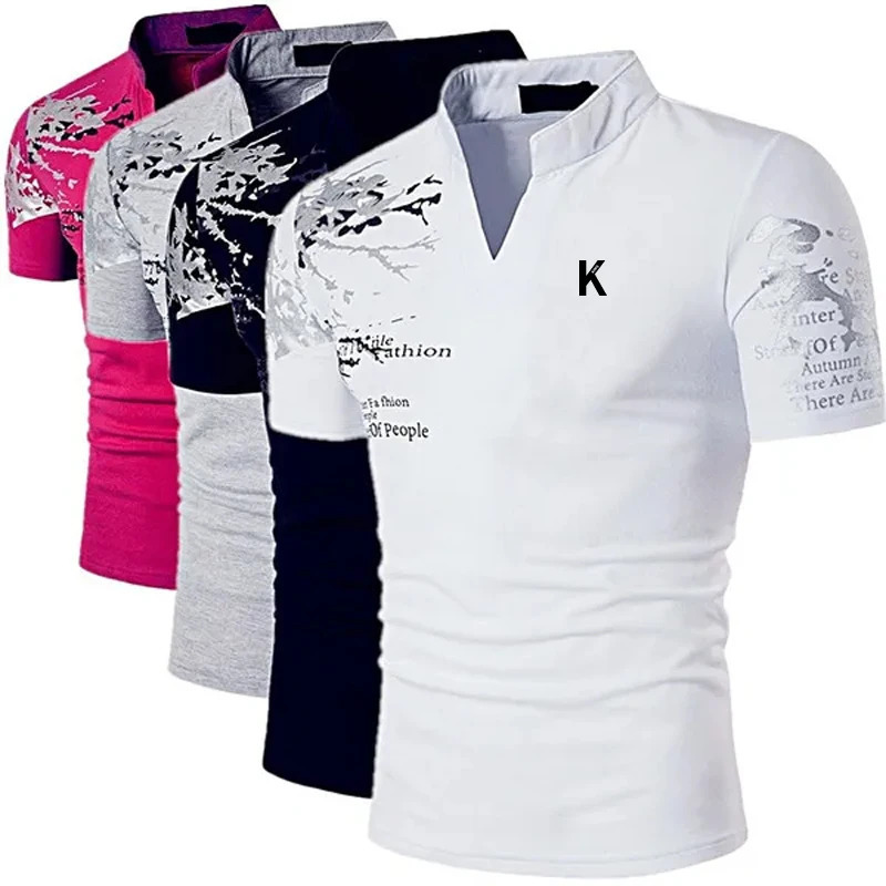 Mens Polo Shirt Golf Shirt Street Casual Stand Collar Short Sleeve Fashion Basic Plain Classic Summer Regular Fit Polo Shirt 250517