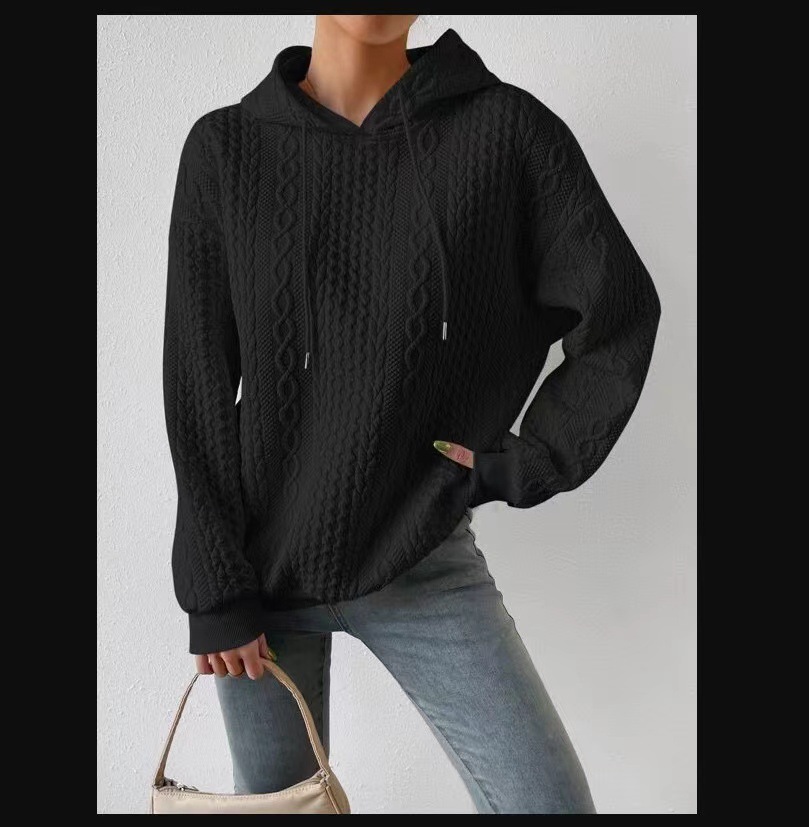 MUU4302 sweater jacket women's knitted top loose thick wool sweater large size new style inner wear soft