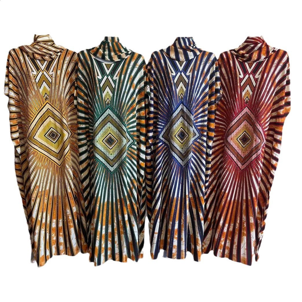 AH8807# new double-sided printed hot stamping tassel headscarf with a one neck loose robe 240701