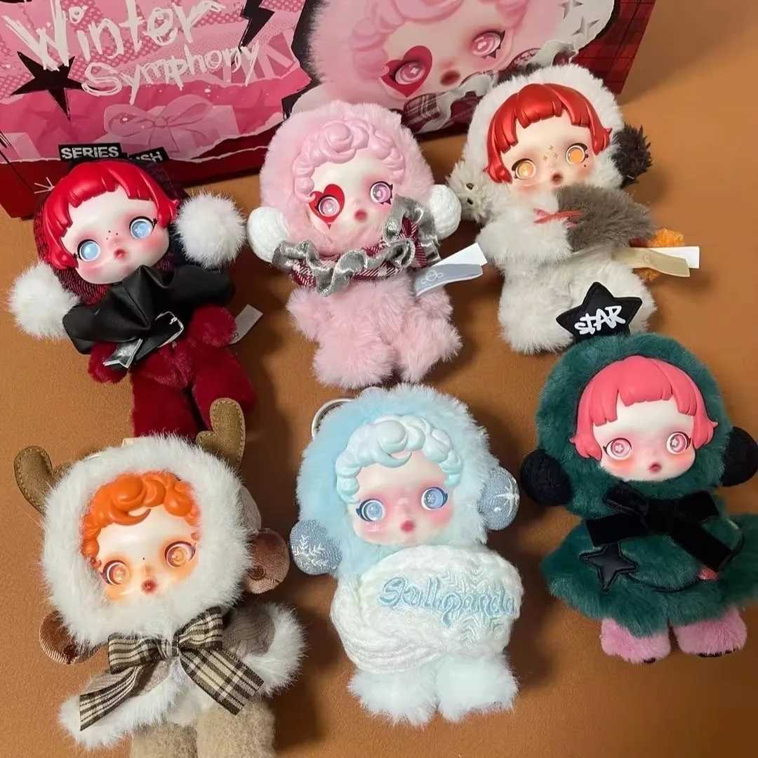 Skullpanda Winter Music Series Blind Box Pendant Plush Doll Mystery Box Toys Cute Action Figure Pendant Ornament Mystery Box ToyT250510