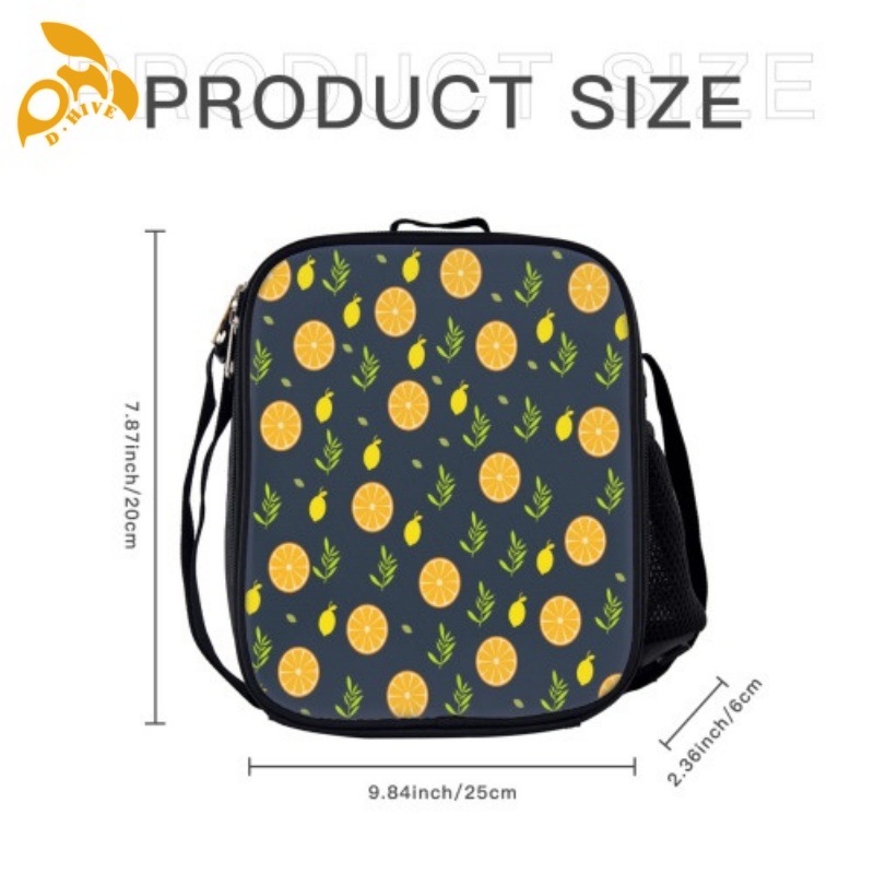Free delivery. fashion designers customize round, beige white and black half-length, lightweight, simple and square insulated meal bags