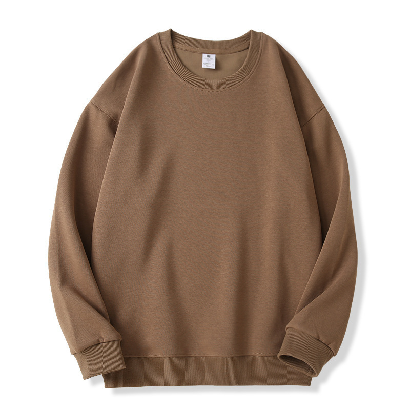 L2007 Autumn and Winter New Style Chinese Cotton Drop Shoulder Sleeve Round Neck All-match Sweater Pullover Long Sleeve Loose Large Size Casual