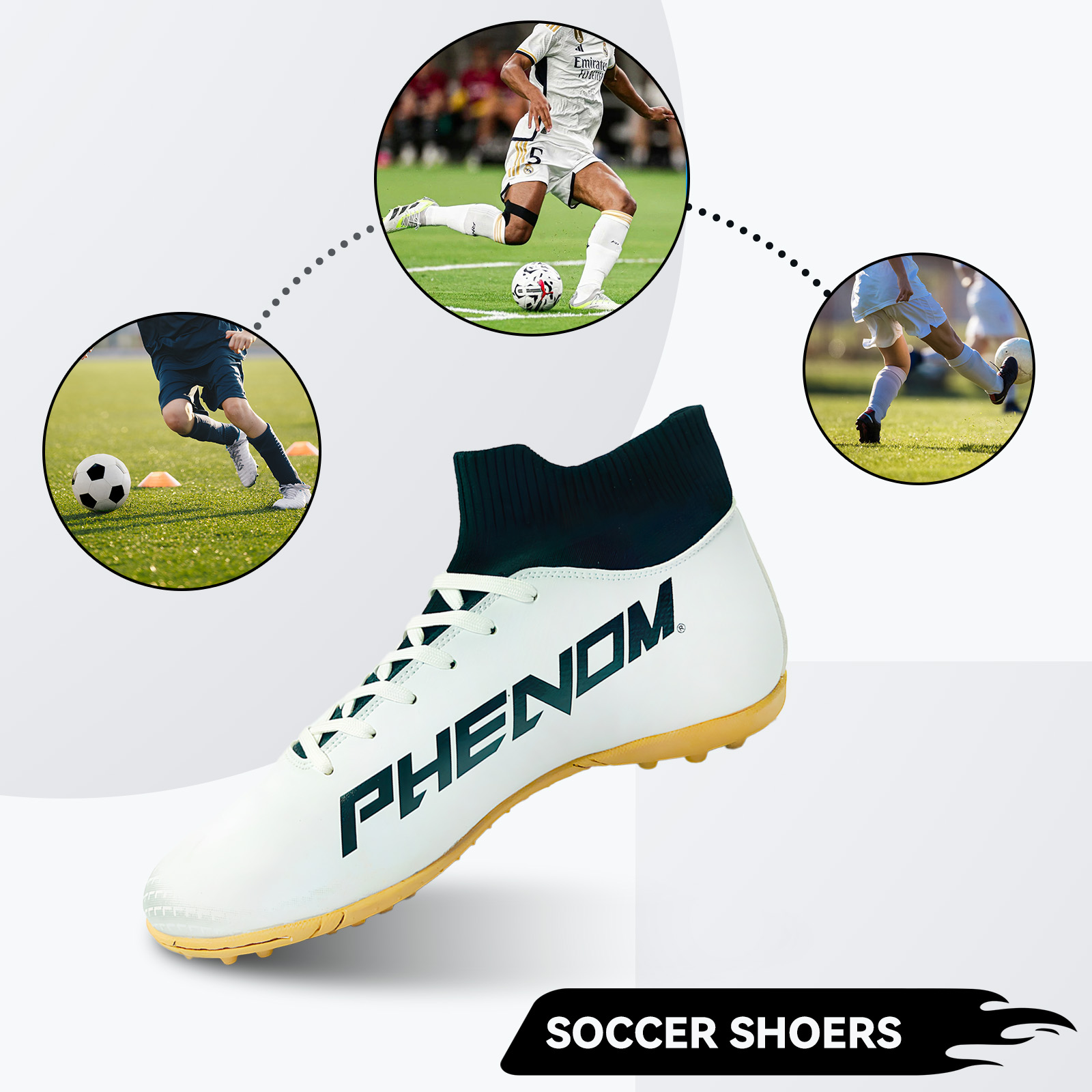Premium Quality Outdoor Grass Footwear: Breathable & Non-slip Men's Football Trainers Available in Various Colors