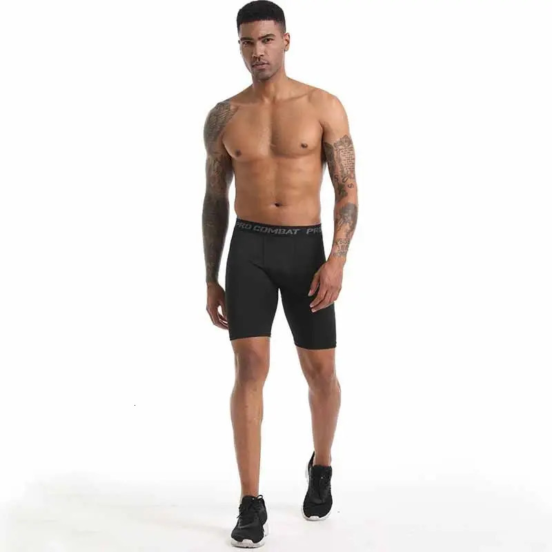 Mens Sports Tight Long Boxer Shorts Breathable Quick Drying High Elasticity Underwear Mens Comfortable Underwear 250519