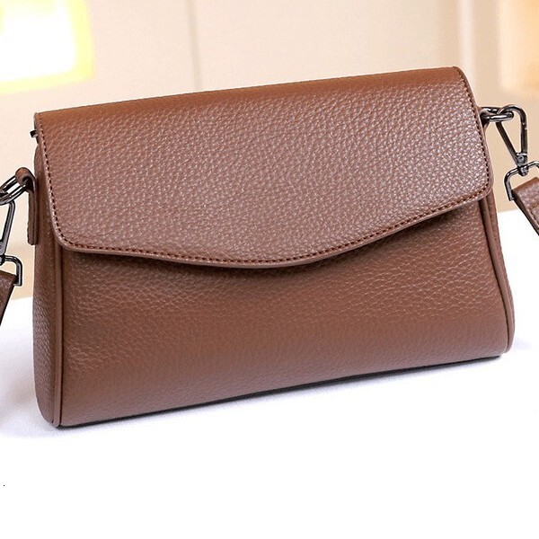 2025 Spring/Summer New Women's Bag Simple Multi functional Shoulder Bag Underarm Bag Handheld Crossbody Bag Litchi Pattern Designer Solid Color C