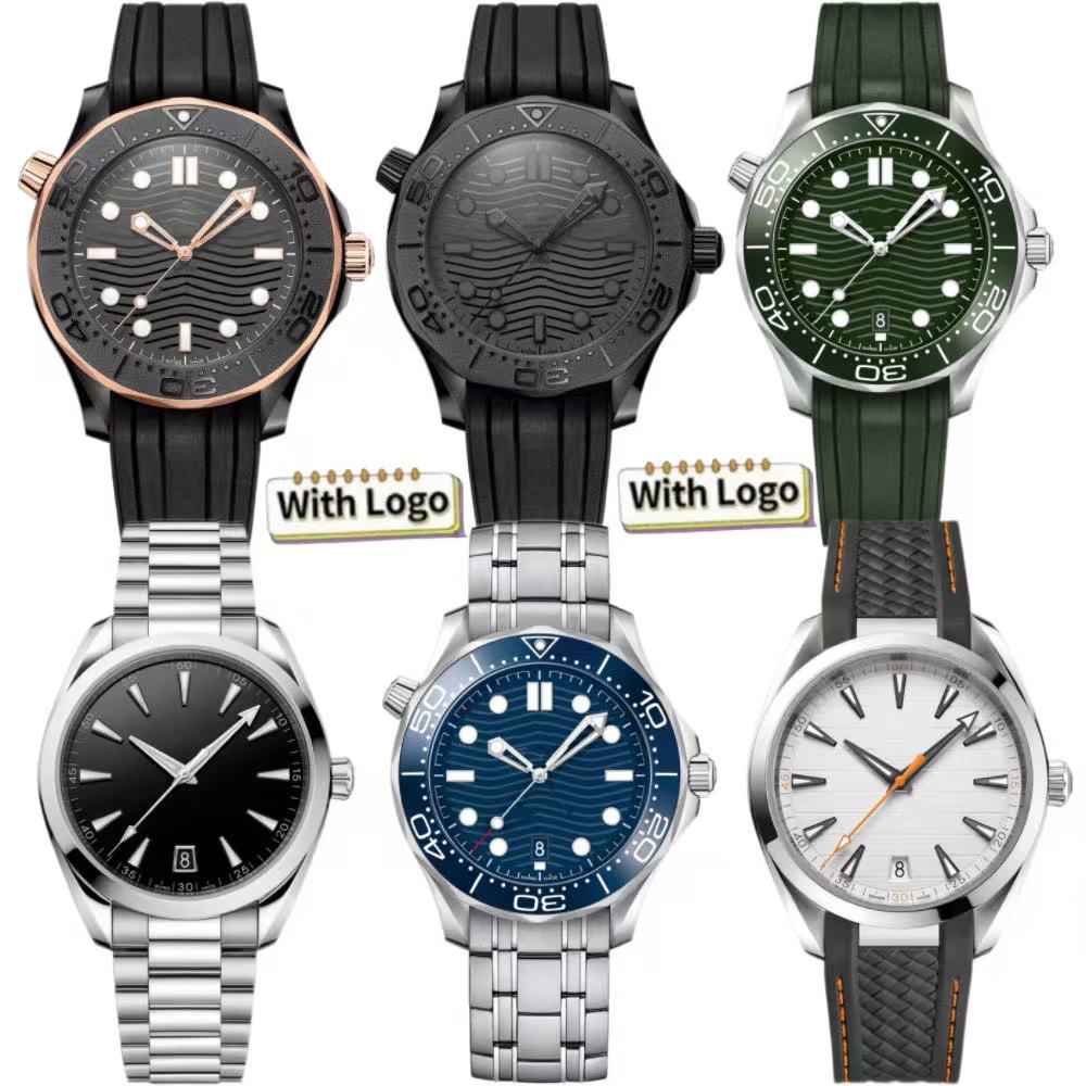 Mens Watch 150M/300M sport style automatic designer watches men watch 41mm Ceramic bezel Stainless Steel Rubber Mesh Strap waterproof Orologio di Lusso reloj