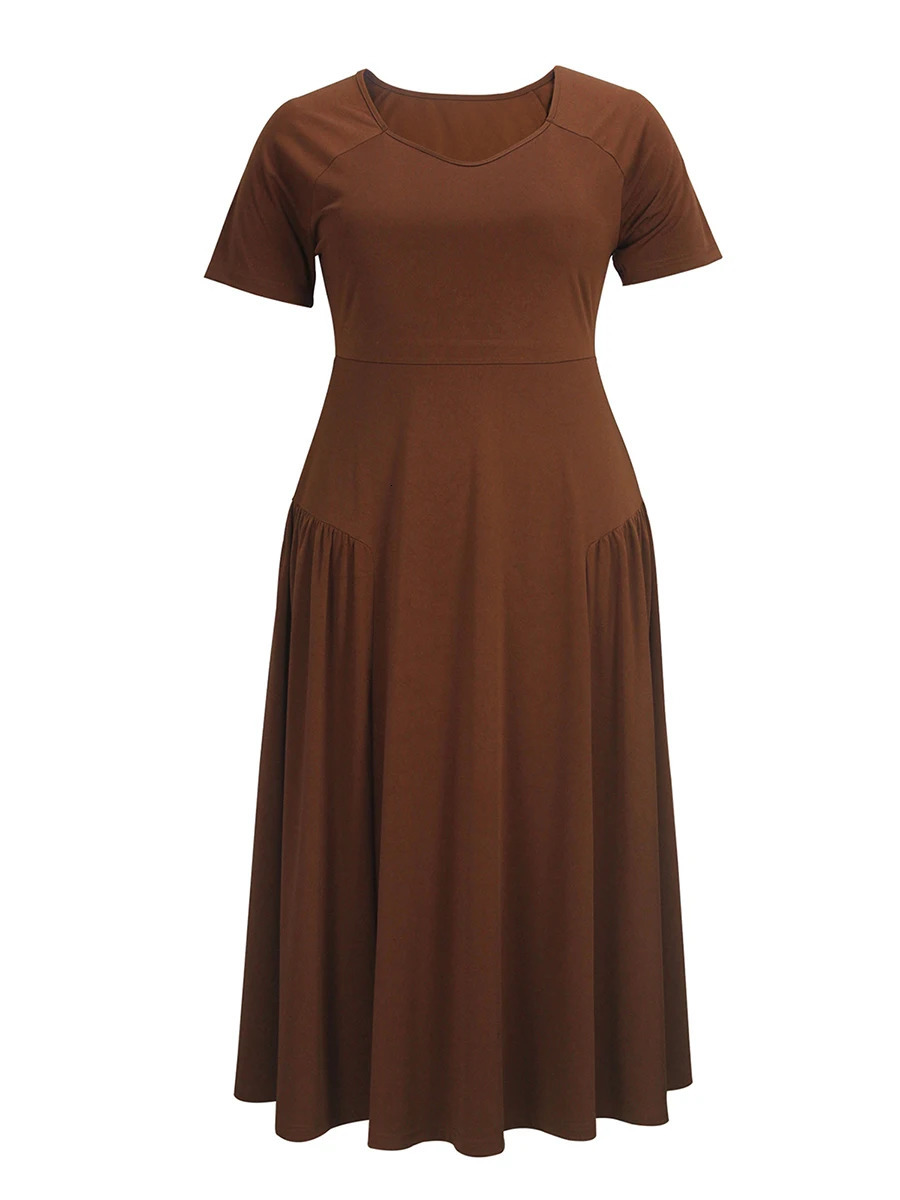 Women s Plus Size Maxi Dress with Floral Print and Off-Shoulder Ruffle Detail and Elastic Waist for Comfort 250520