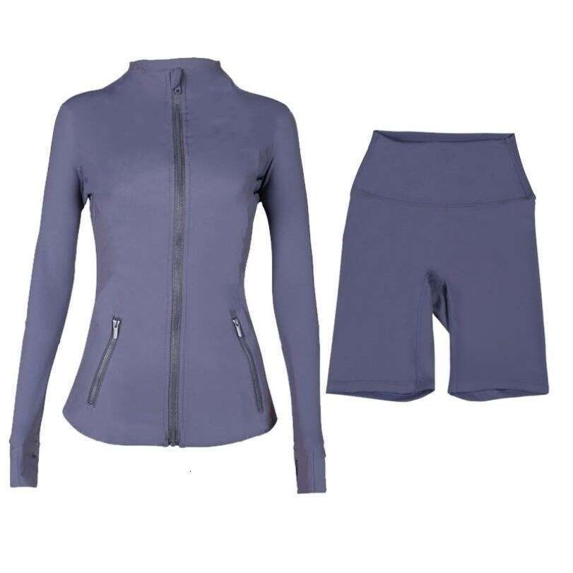 Workout set Women Yoga Sets jackets shorts leggings skirt Push Fiess sets High Waist Sports Designer Jackets Zip Up Coat Elastic Sportswear Outfits Pa