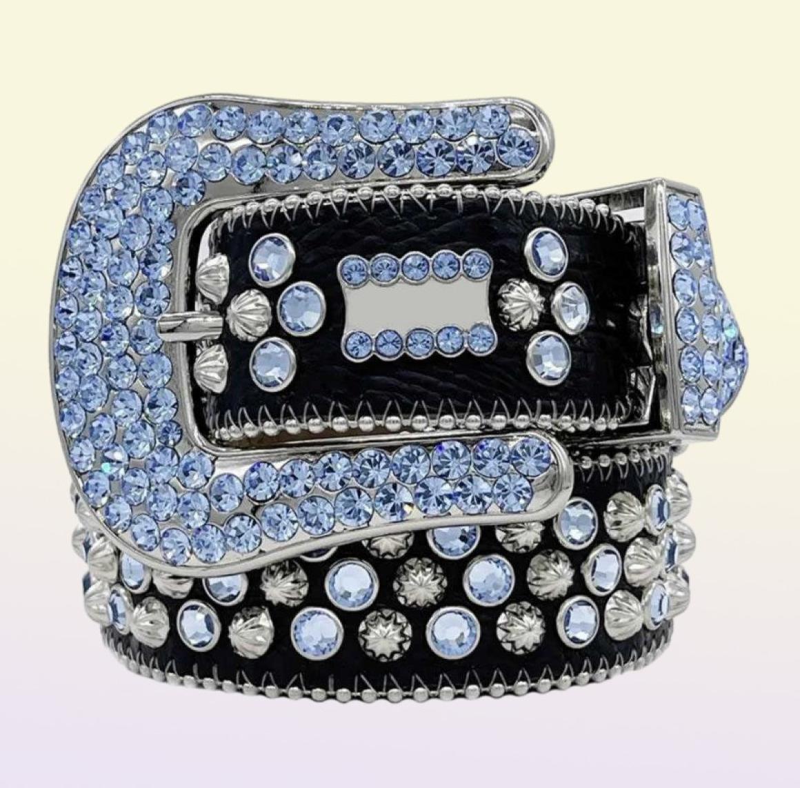 2022 High qualitySimon belt luxury diamond inlaid men's and women's belt designer elegant casual hip hop style3572217