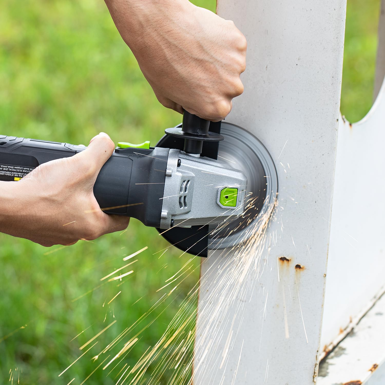 GALAX PRO Electric Angle Grinder Equipped with 4.0 Amps Motor with 4-1/2 inch Corded Angle Grinder 12000RPM with Cutting Grinding Wheels Flap Disc and