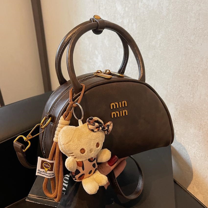 Free shipping Designer's new high-end retro small handbag for women, versatile crossbody bag with texture, mini hand-held handbag