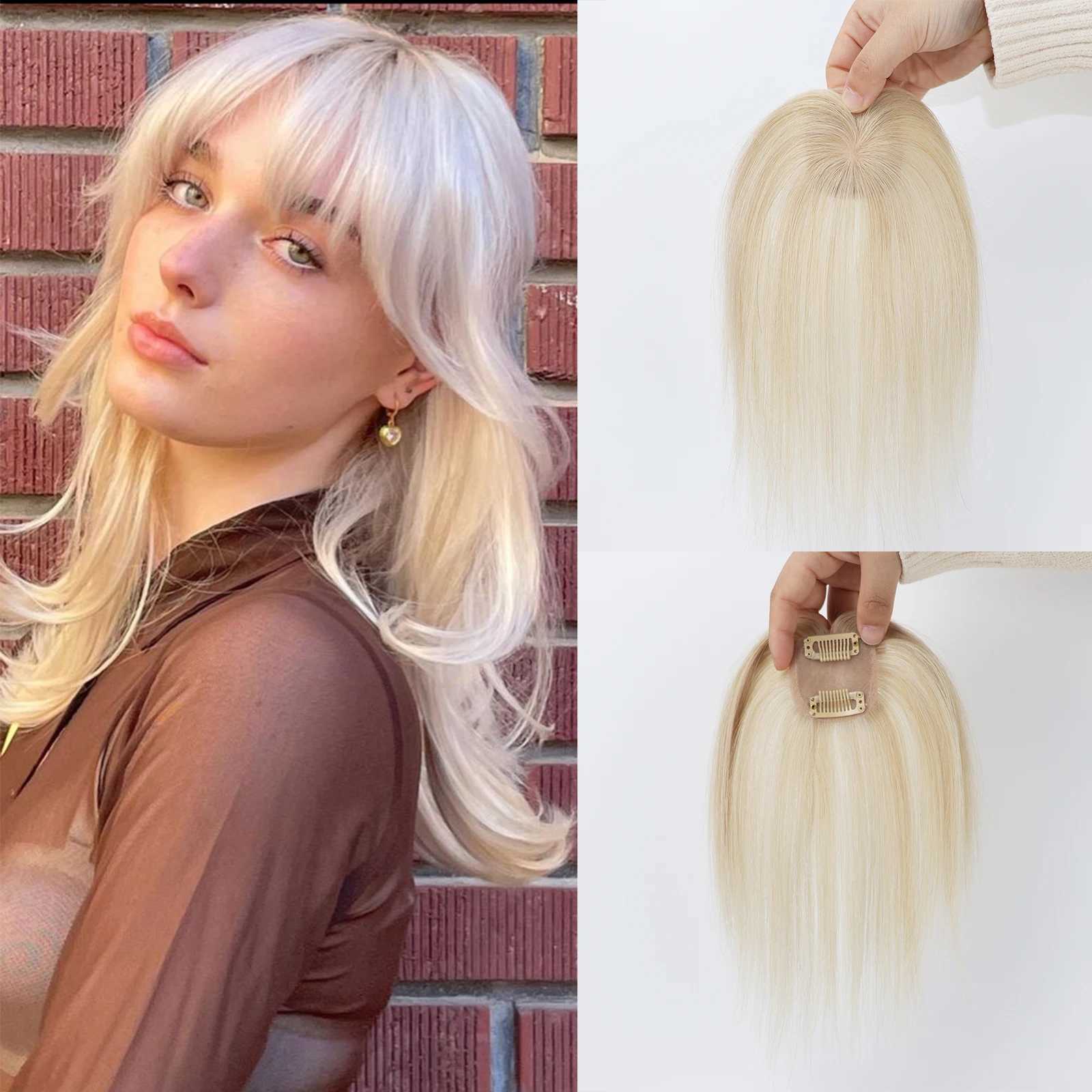 5X5cm Base Remy 15cm Fringe Pieces 4D Air Bangs Silk Skin Top Topper Brazilian Human Hair Toupee S25521