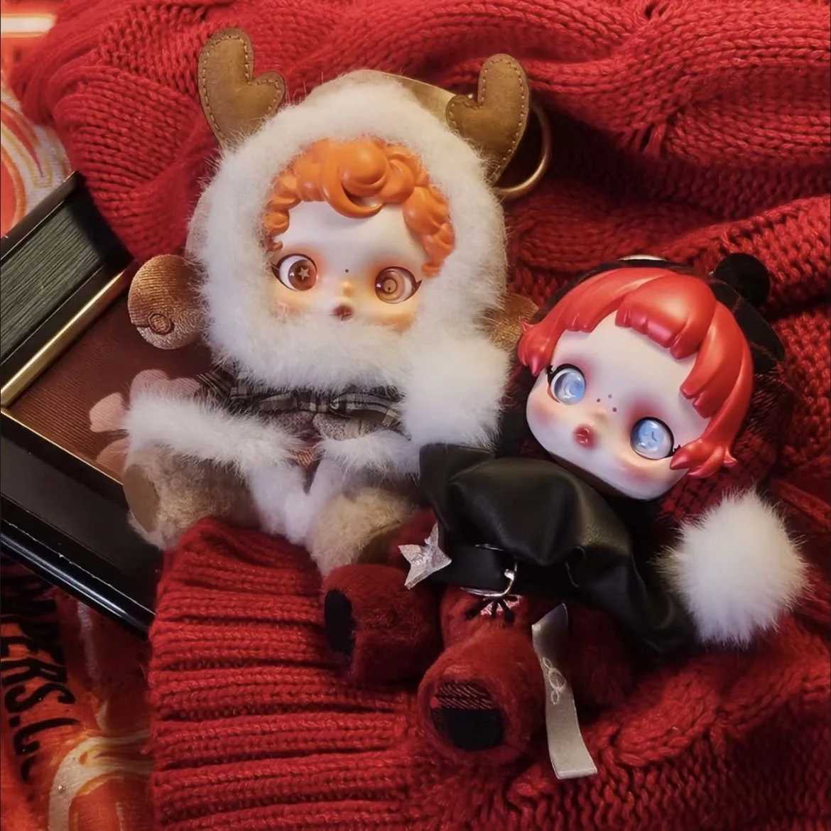 Skullpanda Winter Music Series Blind Box Pendant Plush Doll Mystery Box Toys Cute Action Figure Pendant Ornament Mystery Box ToyT250510