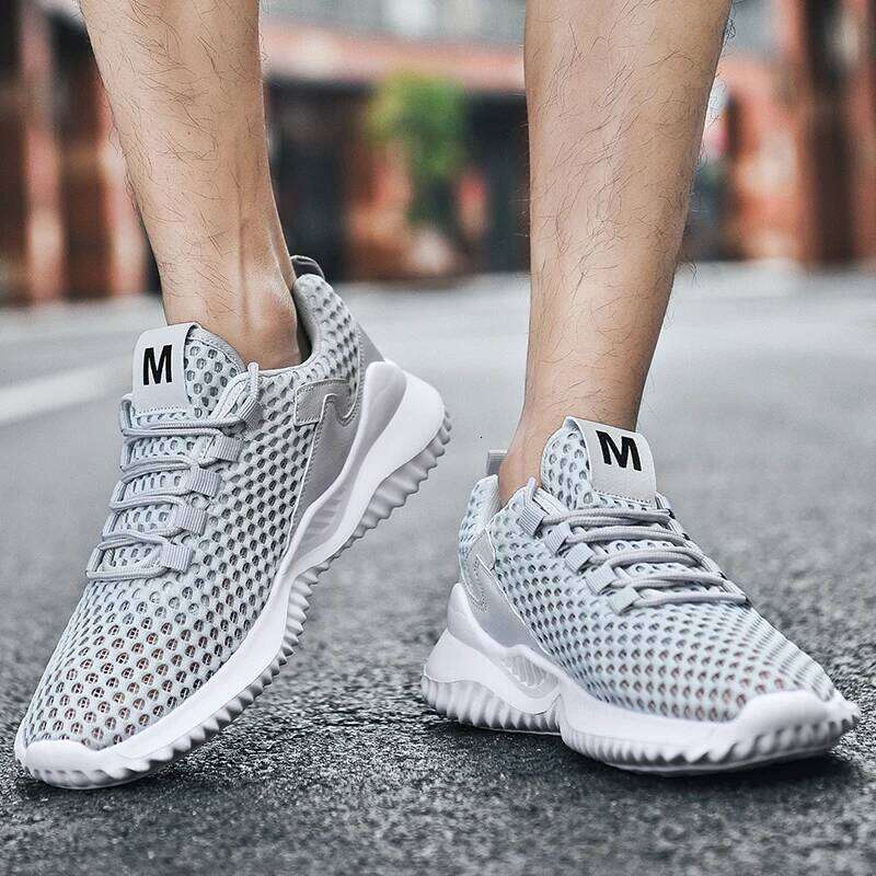 White Man Cheap Big Size 47 Sneakers Unisex Breathable Mesh Sports Shoes Mens Trianers Zapatillas Running Hombre