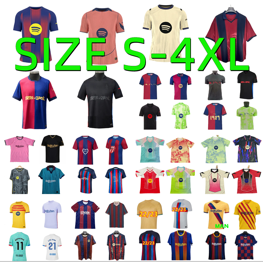 19 20 21 22 23 24 25 26 LAMINE YAMAL LEWANDOWSKI barcelone soccer jersey 2025 2026 FERRAN PEDRI F. DE JONG GAVI RAPHINHA ERIC CACTUS JACK football shirts maillot de foot