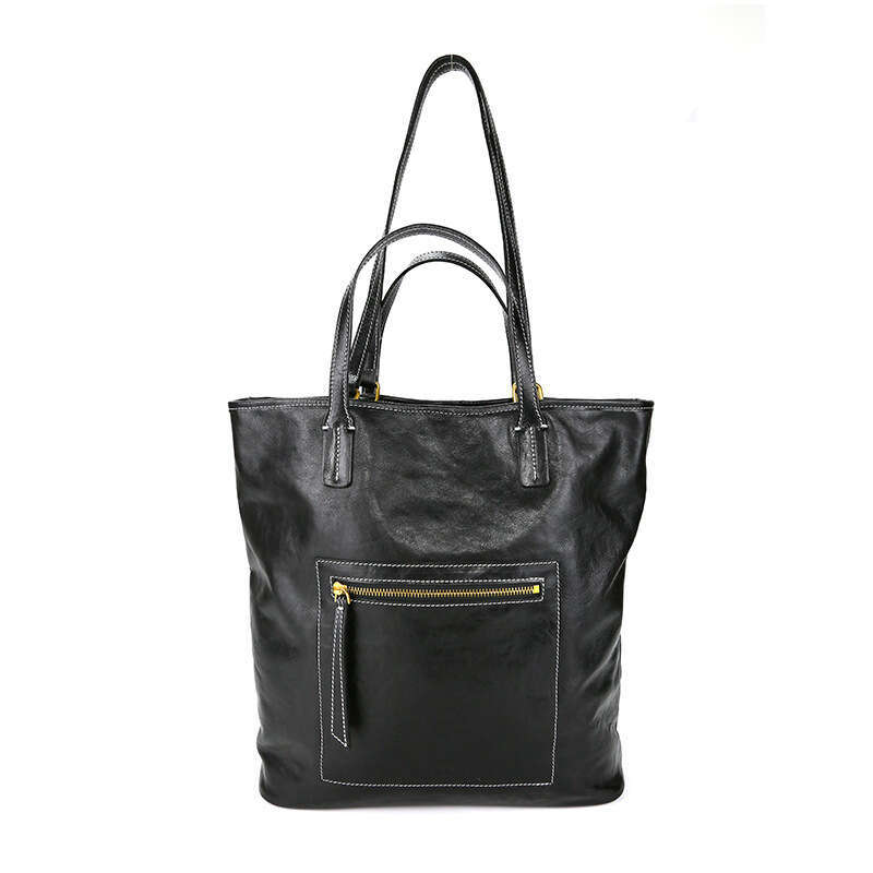 Tote Bag Head Layer Cowhide Vegetable Tanned Genuine Leather Women Autumn Winter New Single Shoulder Crossbody Handbag Commuting Large Capacity Tote B