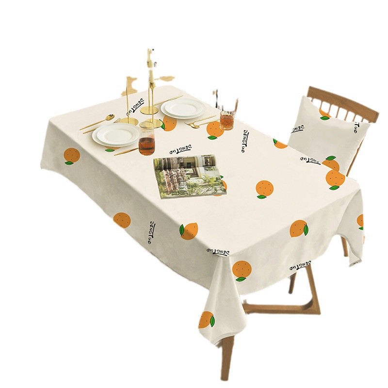 A711 tablecloth Nordic ins style oil-proof and waterproof tablecloth washable rectangular small fresh coffee table round table tablecloth