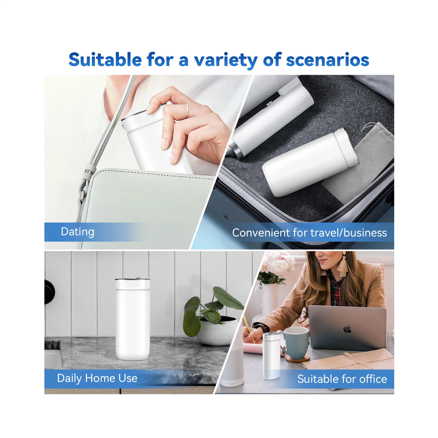 Sejoy Oral Irrigator Portable Dental Water Flosser USB Rechargeable Water Jet Floss Tooth Pick 5 Jet Tip 3 Modes Teeth Clean 250520