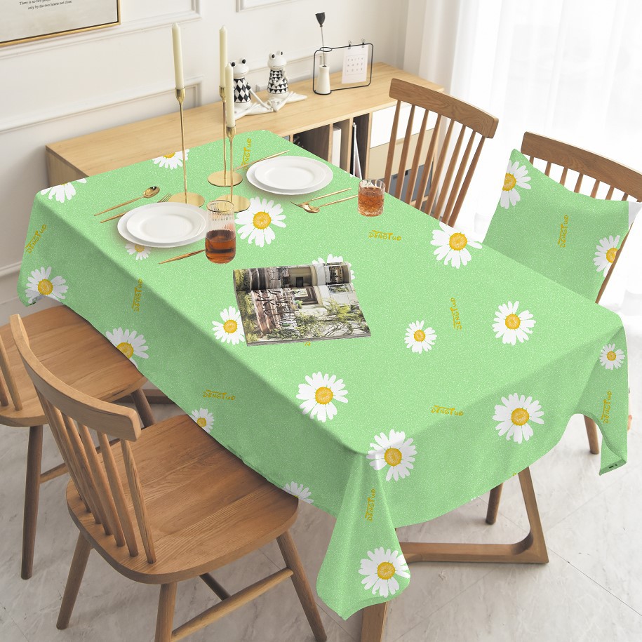 A711 tablecloth Nordic ins style oil-proof and waterproof tablecloth washable rectangular small fresh coffee table round table tablecloth