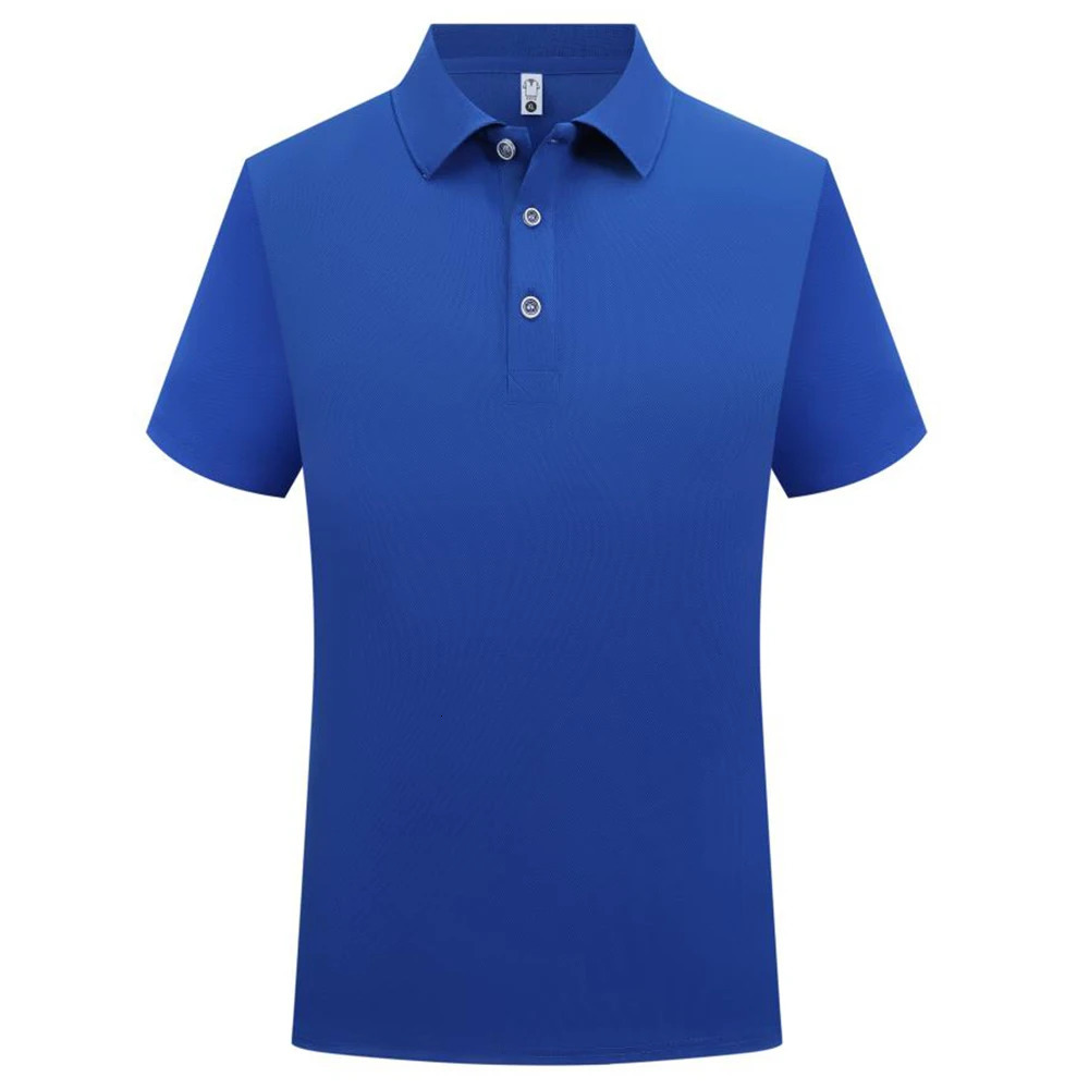 Plain Black Polo T Shirt Men Wholesale Summer Short Sleeve Formal Collar T Shirt Men Fashion Polyester Tshirt Polos Pour Hommes 250517