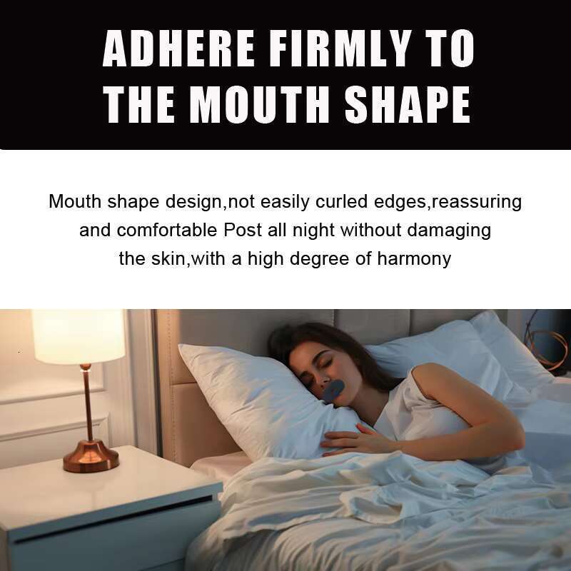 DHGadgets Custom Sleep Mouth Patches Tailored Sizes, the Black Technology to End Snoring Troubles