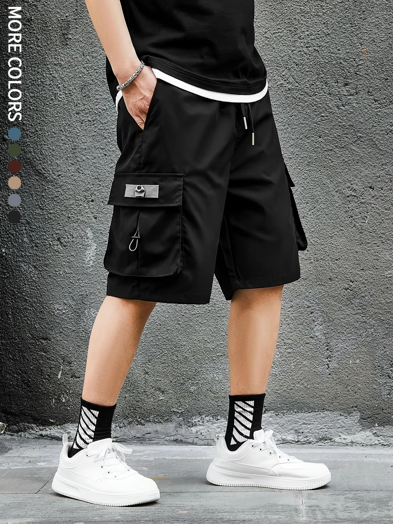 Mens Cargo Shorts Outdoor Travel Casual Sports Large Pockets Durable and Comfortable Fabrics Thin Shorts for Outings 17 250519