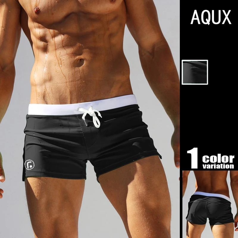 mens Swimwear Low Waist Surfing Trunk swim short sexy personality Swimsuit male pocket swimming beach board men bathing 250516Z