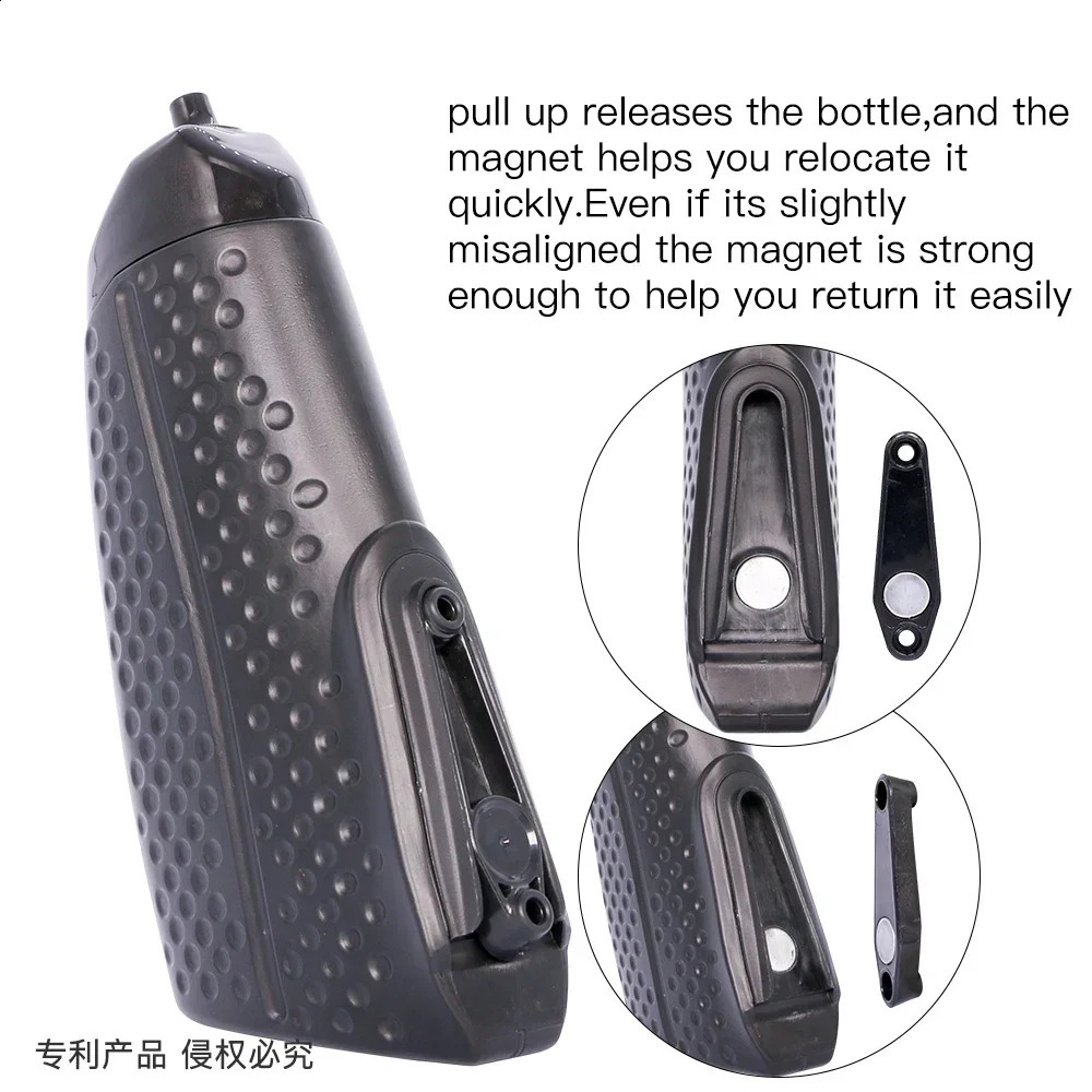 Aero Bicycle pba free squeeze Road Time Trail TT Track Bike Water Bottle with Attached Bottle Cage Magnetic Mounting bases 250519