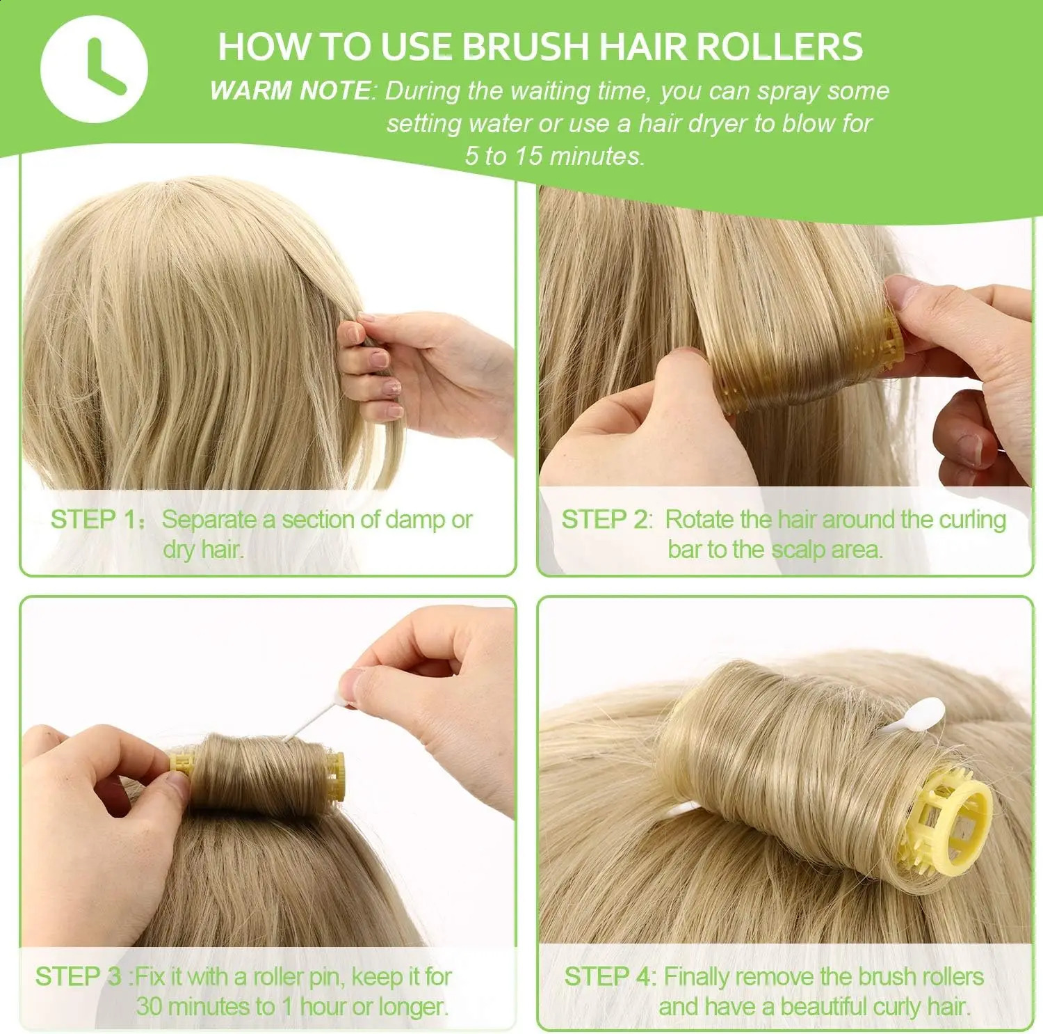 1 Box Brush Hair Rollers Mesh Hair Rollers Hair Curlers Roller with Roller Pins for Women Girls Hair Barber Hairdressing Tools 250519