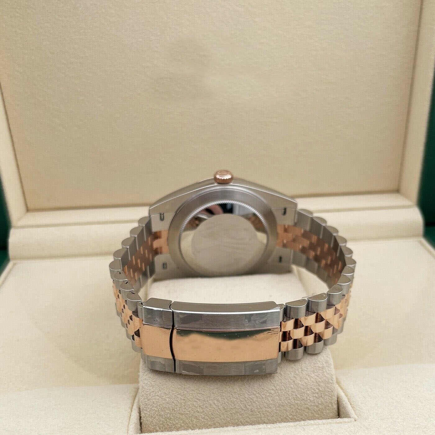 Reinforced true waterproof 41mm Chocolate Dia 126331 EveRose Gold Complete Mechanical Automatic Men's watch with box