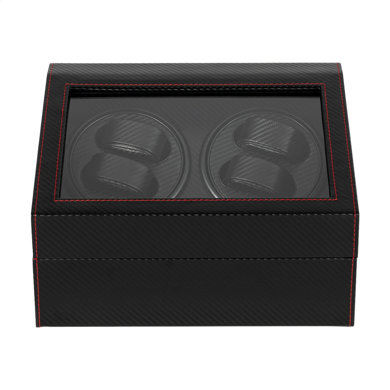 Mechanical Watch Winder NonMagnetic Box 4 Display Compartments 6 Storage Slots Quiet Motor 250515