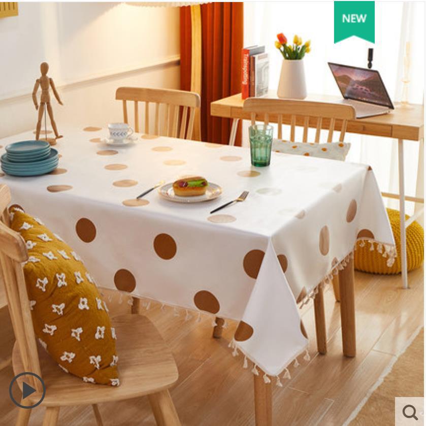 A682 imitation digital Nordic style tablecloth waterproof and anti-scalding washable tablecloth fabric net celebrity rectangular tablecloth coffee tab