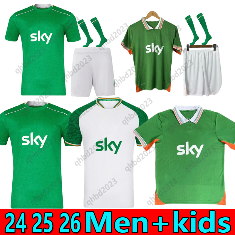 S-4XL 2024 2025 Ireland home Soccer Jerseys kit DOHERTY DUFFY 24 25 26 Away Euro National Team Egan BRADY KEANE Hendrick McCABE Football shirt men kids uniform