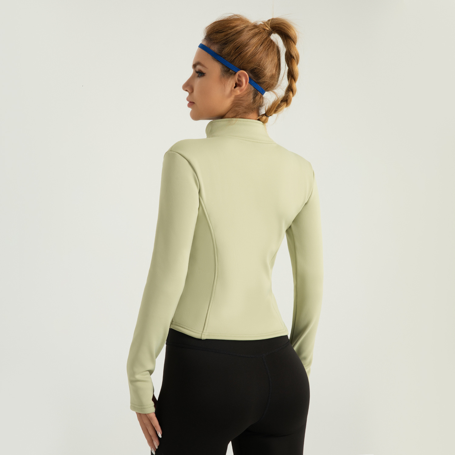 New autumn winter suits, plush and thickened thermal fitness suits, casual slimming running yoga jackets