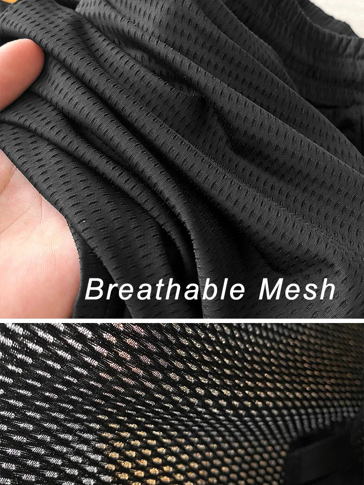 Summer Mens Shorts Breathable Mesh Stretch Ice Silk Gym Running Sports Loose Casual Shorts With Zip Pockets Big Size 8XL 9XL 250519